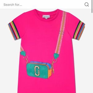 Marc Jacobs bag print girls dress